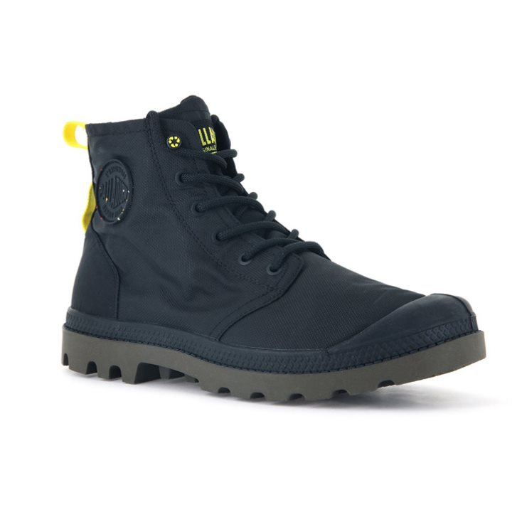 Pánské Boty Palladium Pampa Recycle Nepromokavé+ 2 Černé | CZ ENA-90L